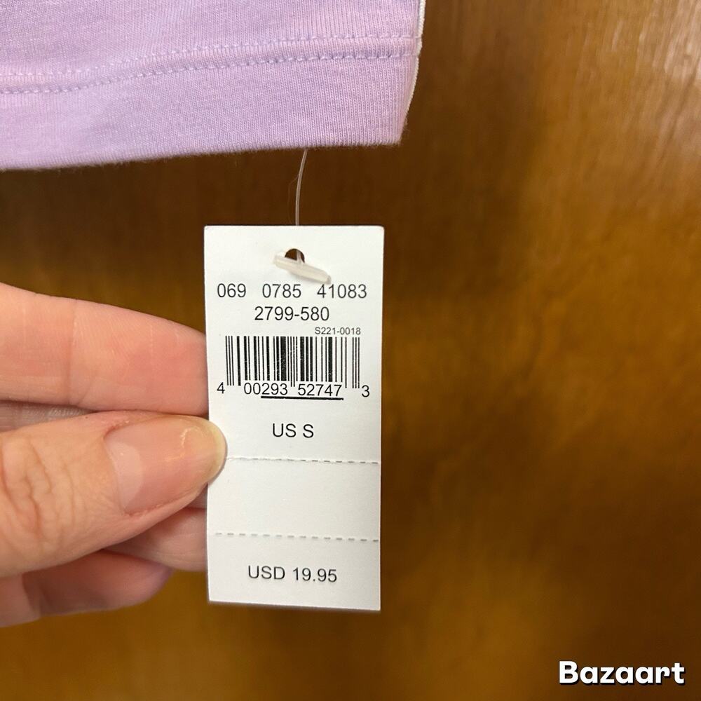 New Aerie Lavender Purple Striped Strapless Tube Top Double Lined Women’s Small - Picture 4 of 6